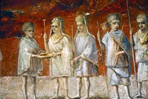 Collecting Prints: Children in religious procession, Roman wall painting from Ostia, c2nd-3rd century