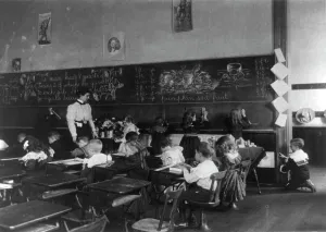 Cyanotypes 1890 1900 Gmgpc Prints: Children in school in Washington, D
