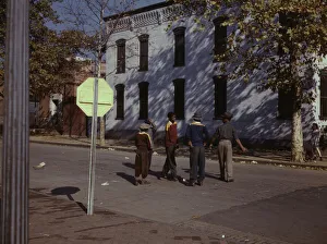 Environment Prints: Children in street, Washington, D. C, between 1941 and 1942. Creator: Louise Rosskam