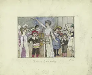 Drum Prints: 'Children-Symphony', mid-late 19th century. Creator: Otto Scholderer