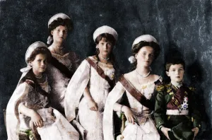 Children of Tsar Nicholas II of Russia, c1910. Artist: Unknown Children of Tsar Nicholas II of Russia, c1910. Artist: Unknown