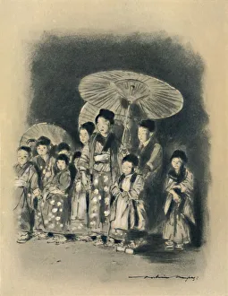 Children Watching a Play, 1903. Artist: Mortimer L Menpes