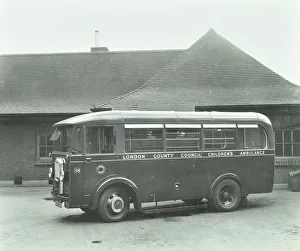 Kensington Prints: Childrens ambulance, Holland Street, Kensington and Chelsea, London, 1935