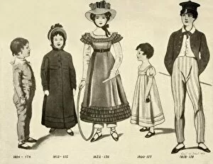 Overcoat Collection: Childrens clothing from 1800-1820, 1907, (1937). Creator: Cecil W Trout