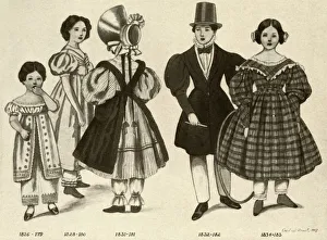 Check Prints: Childrens clothing from 1820-1840, 1907, (1937). Creator: Cecil W Trout