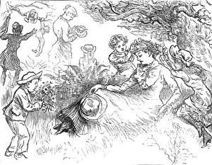 Harry Furniss Prints: Children's Day in the Country: The Favourite Teacher