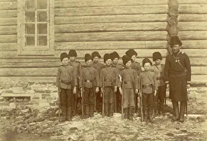 Cadet Prints: Children's Formation, 1909. Creator: Nikolai Georgievich Katanaev