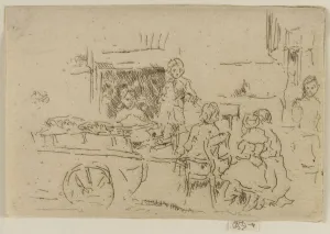 Barrow Prints: Childrens Fruit Barrow, 1887. Creator: James Abbott McNeill Whistler