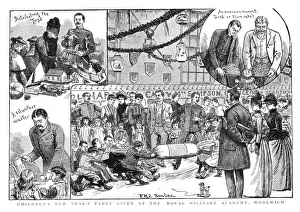 Children's New Year's Party given by the Royal Military Academy at Woolwich, 1890. Creator: Unknown Children's New Year's Party given by the Royal Military Academy at Woolwich, 1890. Creator: Unknown