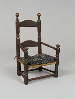 Maple Wood Prints: Childs Armchair, 1690-1710. Creator: Unknown