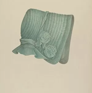 Childrens Wear Gallery: Childs Bonnet, 1935 / 1942. Creator: Melita Hofmann