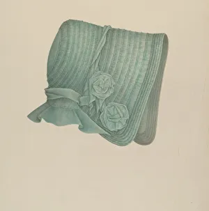 Hofmann Melita Prints: Childs Bonnet, 1935 / 1942. Creator: Melita Hofmann