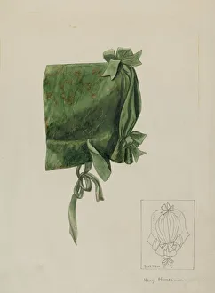 Millinery Prints: Childs Bonnet, c. 1936. Creator: Mary E Humes