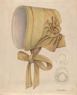 Images Dated 22nd October 2021: Childs Bonnet, c. 1941. Creator: Erwin Schwabe