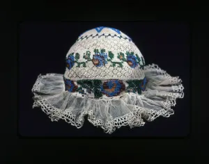 Cotton Prints: Childs Cap, Europe, 19th century. Creator: Unknown