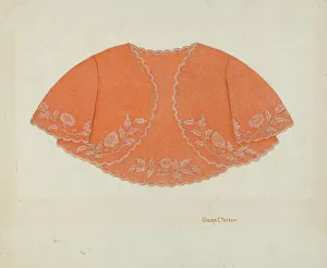 Parker Prints: Child's Cape, c. 1937. Creator: Gladys C. Parker