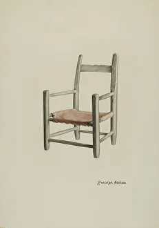 Childs Prints: Child's Chair, c. 1940. Creator: Randolph Atkinson