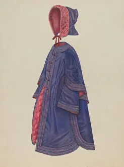 Childs Coat & Bonnet, c. 1941. Creator: Nancy Crimi