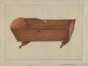 Childs Prints: Child's Cradle, c. 1936. Creator: Gerald Bernhardt