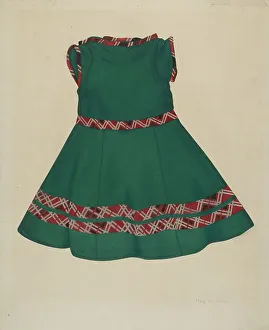 Trim Prints: Child's Dress, 1935/1942. Creator: Mary D. Porter