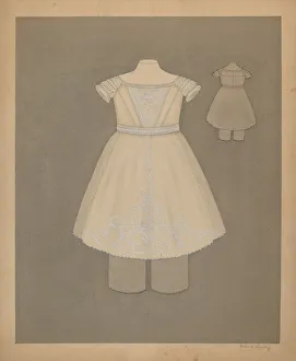 Lemberg Gertrude Prints: Childs Dress, c. 1937. Creator: Gertrude Lemberg