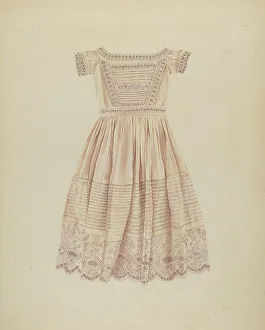 Gathered Prints: Child's Dress, c. 1937. Creator: Lucien Verbeke
