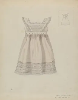 Humes Mary E Prints: Childs Dress, c. 1937. Creator: Mary E Humes