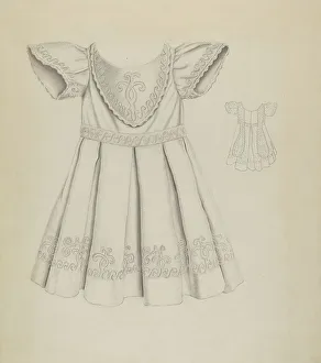 Childs Prints: Child's Dress, c. 1937. Creator: Ray Price