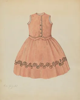 Childrens Wear Gallery: Childs Dress, c. 1937. Creator: Sara Garfinkel