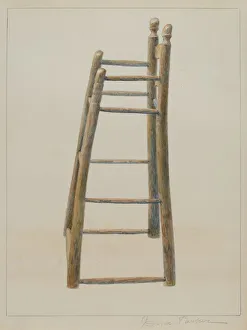 Childs High Chair, c. 1938. Creator: Cora Parker