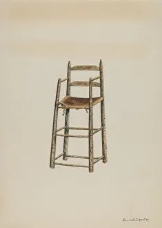 Johnston Annie B Prints: Childs High Chair, c. 1939. Creator: Annie B Johnston