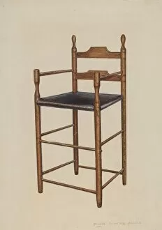 Seat Gallery: Childs High Chair, c. 1942. Creator: Donald Harding