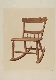 William H Edwards Prints: Childs Rocking Chair, c. 1939. Creator: William H Edwards