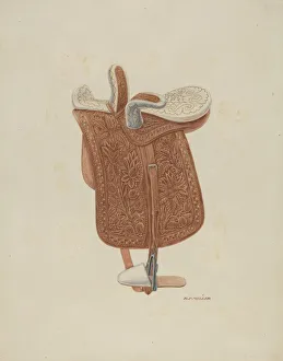 Childs Side Saddle, c. 1940. Creator: Randolph F Miller