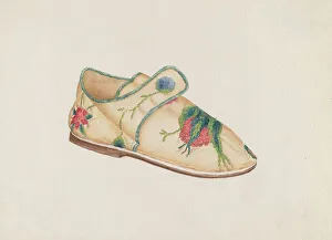 Frances Cohen Prints: Child's Shoe, c. 1937. Creator: Frances Cohen