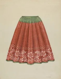 Childrens Wear Gallery: Childs Skirt, c. 1936. Creator: Syrena Swanson