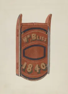 Brand Name Prints: Childs Sled, c. 1937. Creator: Ingrid Selmer-Larsen