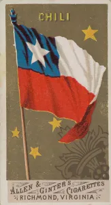 Ginter Prints: Chile, from Flags of All Nations, Series 1 (N9) for Allen & Ginter Cigarettes Brands
