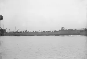 The Chilean destroy Almirante Condell after launch, 27th January 1913. Creator The Chilean destroy Almirante Condell after launch, 27th January 1913. Creator