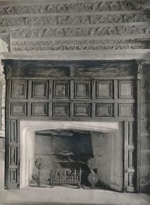 Grate Prints: Chimney-Piece in the Dining Room, Haddon Hall, Derbyshire, 1927