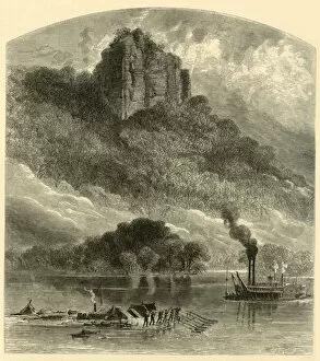Alfred R Gallery: Chimney Rock, near Fountain City, 1874. Creator: Alfred Waud