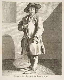 Caylus Gallery: Chimney Sweep, 1737. Creator: Caylus, Anne-Claude-Philippe de