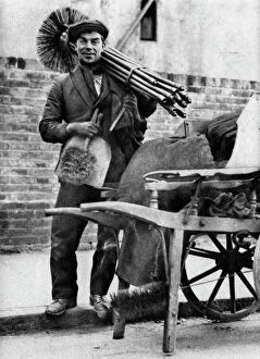 Brush Collection: Chimney sweep, London, 1926-1927. Artist: McLeish