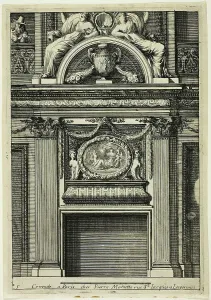Le Pautre Jean Prints: Chimneys in the Italian Manner, c. 1665. Creator: Jean le Pautre