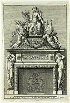 Le Pautre Jean Prints: Chimneys in the Italian Manner, c. 1665. Creator: Jean le Pautre