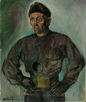 Hands On Hips Prints: Chimneysweep, 1928. Creator: Vaino Kunnas