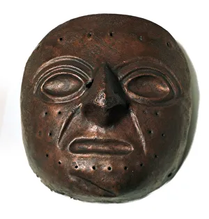 Chimu culture copper mask