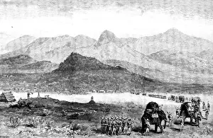 Burma Prints: The Chin-Lushai Expedition: view of the Chin Hills from Kolymyo, 1890. Creator: R. Taylor