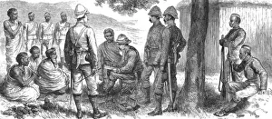 Burmese Prints: With the Chin-Lushai Expeditionary Force; The Rajah Lienpunga making his Submission
