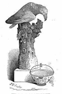 Artefacts Gallery: China bird, and Japan sugar basket, 1845. Creator: John Wykeham Archer